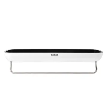 

1pc Storage Rack Self-adhesive Storage Basket Strong Adhesive Storage Rack Towel Organizer Rack for Kitchen Toilet