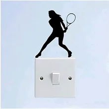 Волан наклейки на выключатель поколения резные съемные классные наклейки на стену гостиная спальни дивана стены MU4432