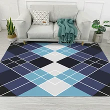 Нордическое искусство геометрический Коврик из тесьмы для гостиной спальни Противоскользящий коврик для пола модные кухонные ковры, коврики