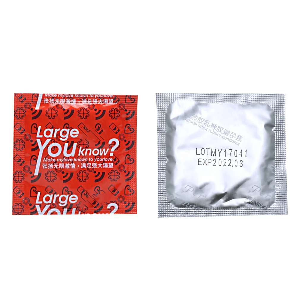 10Pcs/Lot 55mm Large Size Condoms Plus Size 55mm Big Condones Penis Sleeve Natural Latex Contraception Adult Sex Toys 4