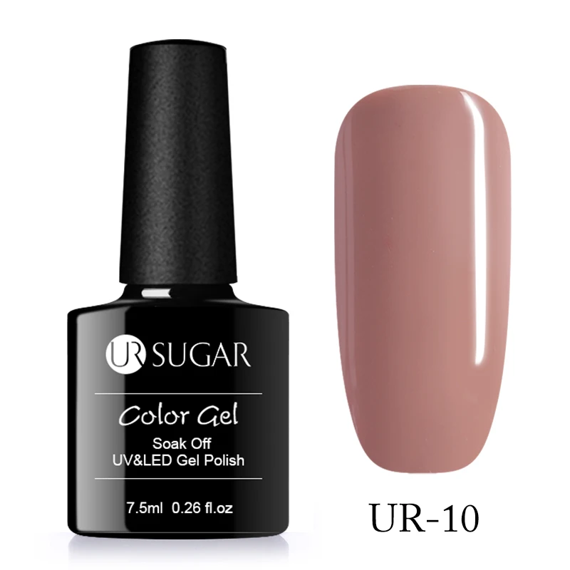 166 Ur Sugar, 7,5 мл, голографический блеск, карамельный цвет, красный цвет, замочить от УФ-геля, лак, основа, топ, матовый лак для ногтей - Цвет: 166