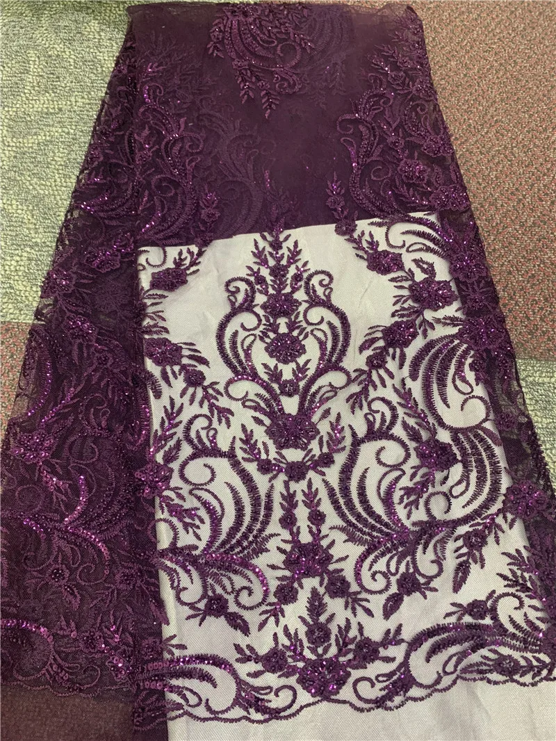 Последняя африканская кружевная ткань высокого качества швейцарская отделка на вуали вышивка сетка бисером нигерийские кружевные ткани материал для шитья