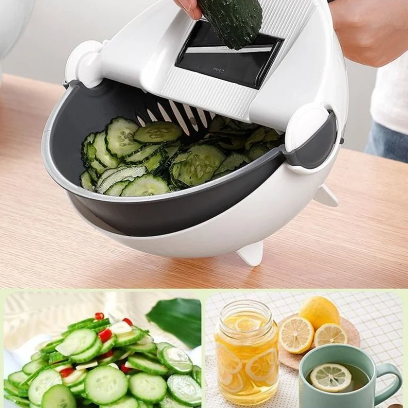 

Rotating Vegetable Cutter Set Multi-function Cutter Vegetable Cutting Machine Kitchen Accessories 2019ing