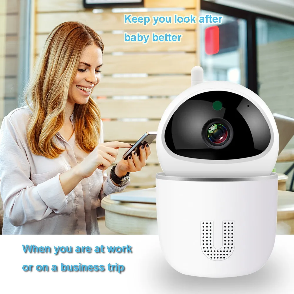 Wi Fi 1080P радионяня умный IP монитор камера ночного видения автоматическое слежение
