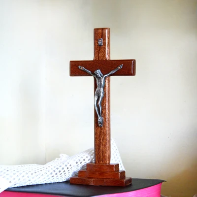 Католический крест горький как золотой Шелковый тик изысканный деревянный горький Рисунок украшения