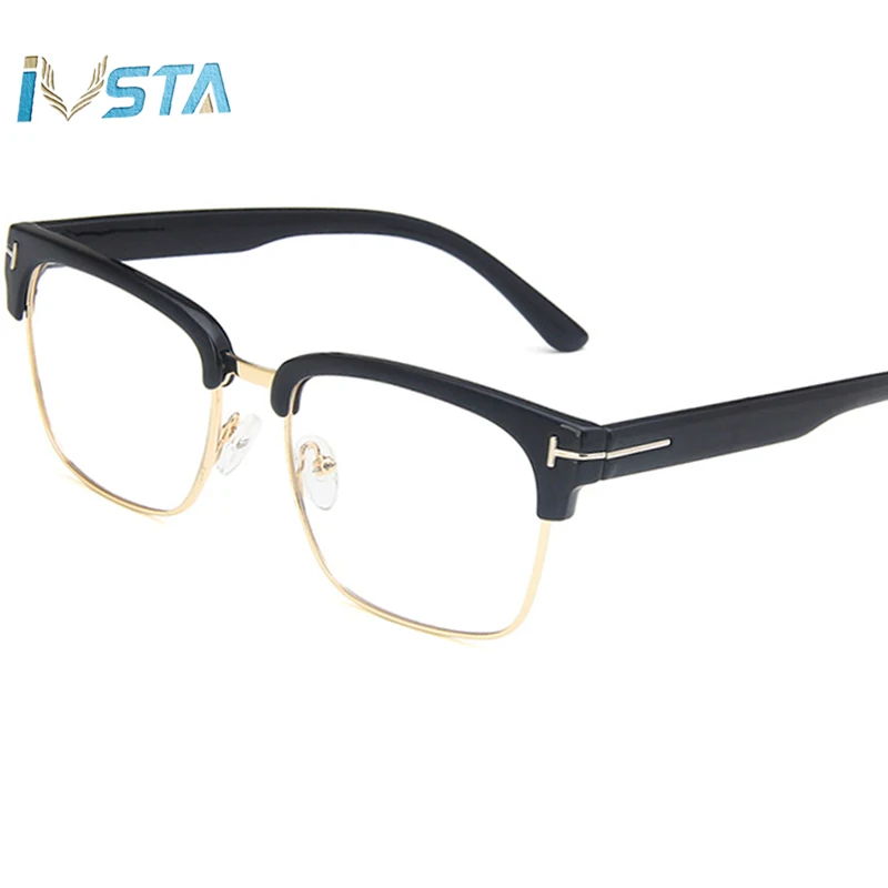IVSTA TF211 квадратные мужские очки с оптической оправой, близорукость, рецепт, фирменный дизайн, Ретро стиль, для чтения, корейский большой задрот, негабаритный компьютер