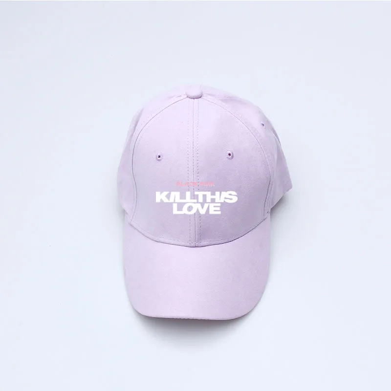 Новые Регулируемые мужские и женские шапки Blackpink Kill This Love одинаковые с принтом модные корейские стильные бейсбольныей козырек кепки унисекс - Цвет: 7