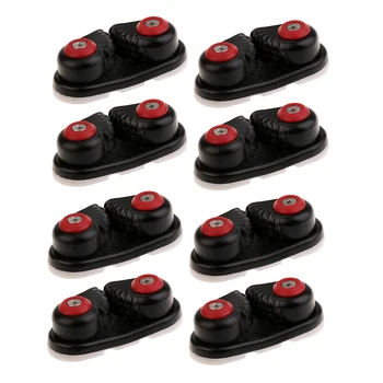 

8pcs Marine Nylon Fast Entry Cam Cleat for Line Rope Size Up to 5/8Inch,16mm