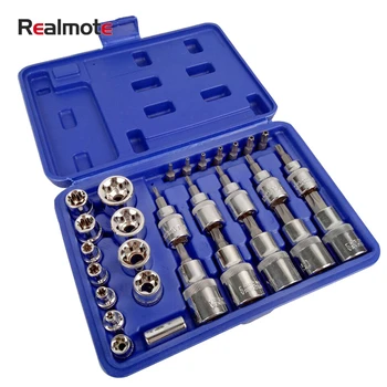

Realmote 30PCS Chromium-vanadium Steel Pressure Batch Sleeve Set Machine Repair Auto Home Tools