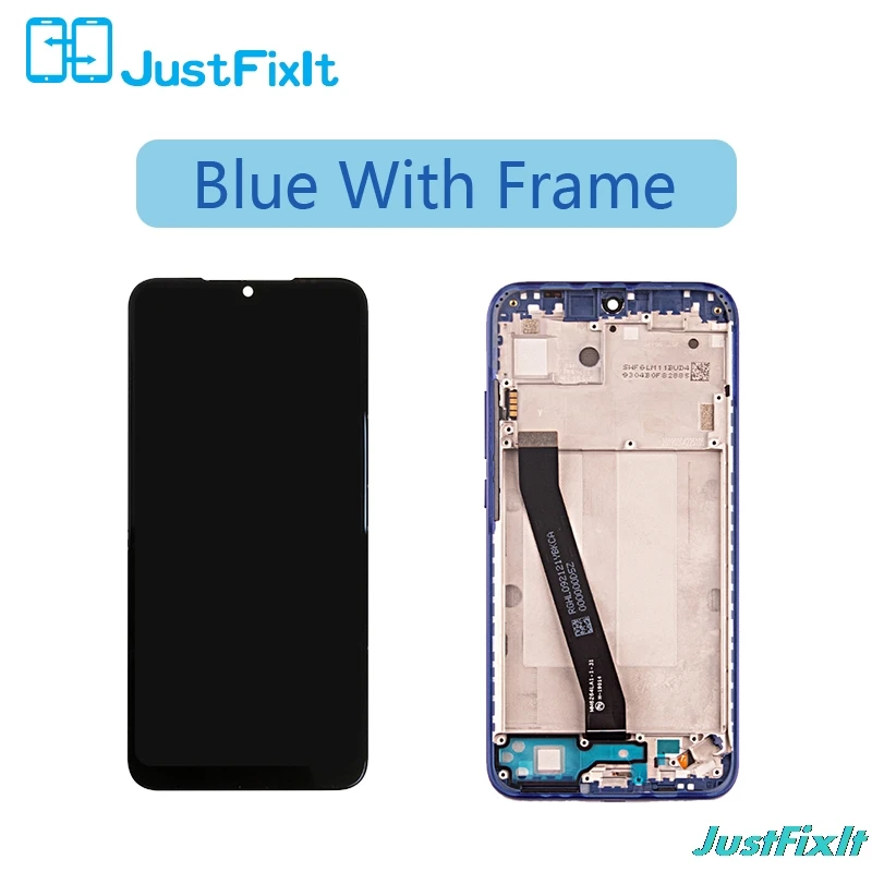 Blue with Frame 10-Touch ЖК-дисплей для Xiaomi Redmi 7 ЖК-дисплей с рамкой Экран дисплея для Redmi7 ЖК-дисплей Экран с рамкой Дисплей - Цвет: Blue with Frame