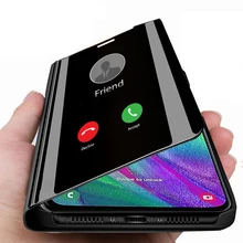 Умный зеркальный Флип кожаный чехол для samsung Galaxy A30 A50 A40, чехол-оболочка для samsung A50 A20E A70 A20 A10 A 50 Funda