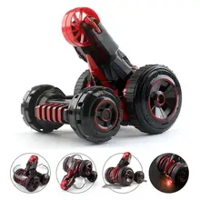 JJRC Q49 трюковая машина ACRO один ключ деформация Флип 360 градусов вращающаяся пятиколесная система крутой светодиодный светильник RC скалолазание машины для детей