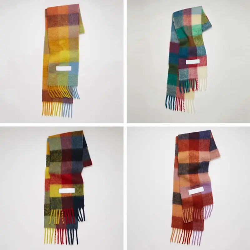 NEW 2021 AC winter scarves for women shawls warm wraps lady pashmina pure blanket cashmere scarf neck headband hijabs stole A2