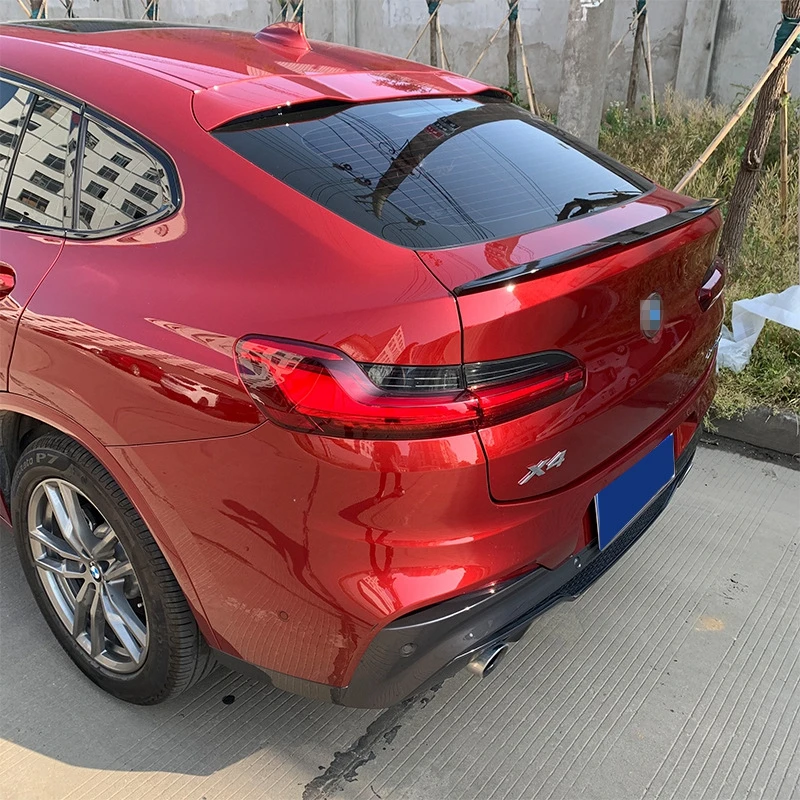 UBUYUWANT Gloosy Black Rear Trunk Lip Spoiler For BMW X4 G02 2019 2020 Spoiler ABS Car Tail Wing Decoration Auto Accessories
