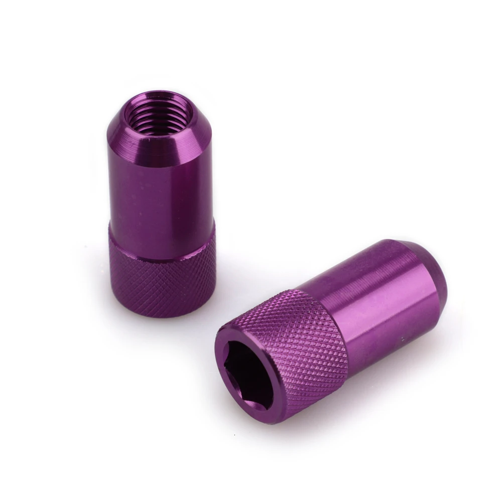 Сплав алюминия 7075-t6 20 шт Гоночные Колесные гайки d1 m12x1.5 Луг Nuts42mm длина Aftermarket аксессуары JDM