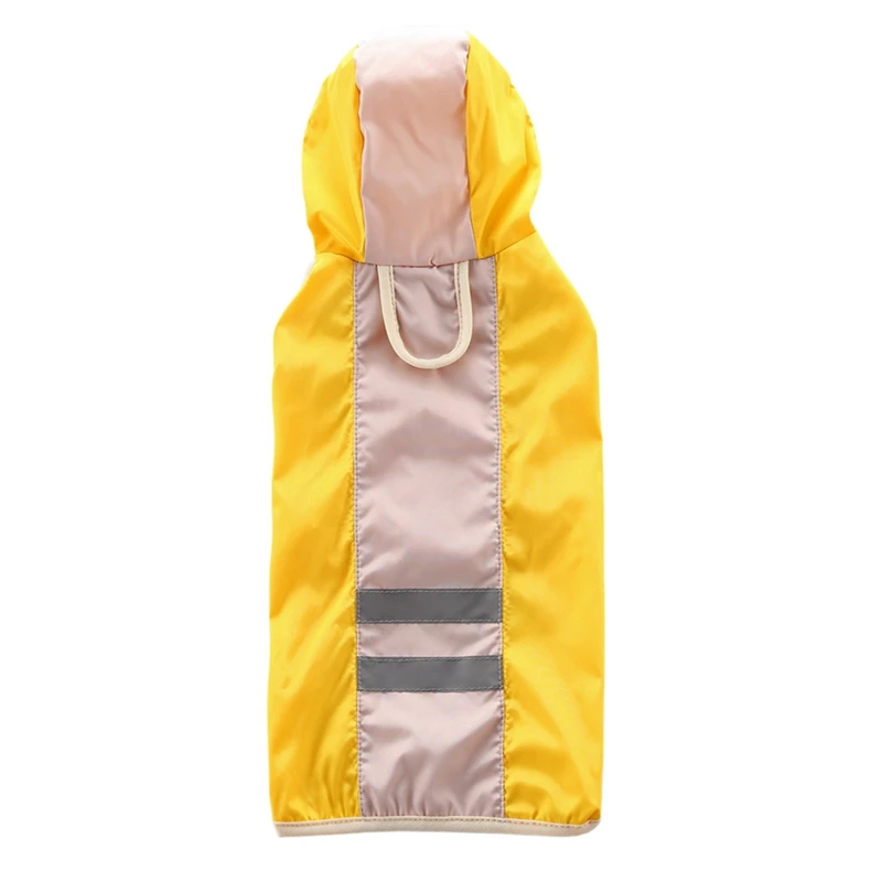 XS-4XL дождевик для больших собак дождевик для собак водонепроницаемый дождевик красивые куртки пальто Верхняя одежда - Цвет: Цвет: желтый