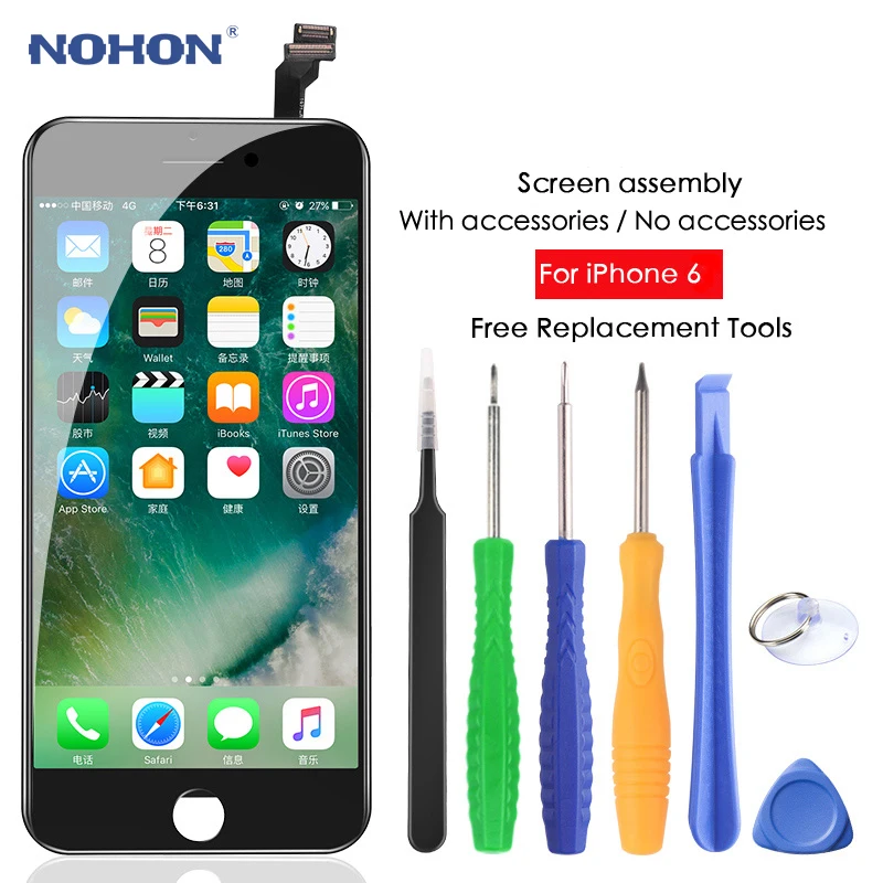 Сенсорный ЖК экран NOHON в сборе дигитайзер для iPhone 6 замена AAA + дисплеи без битых