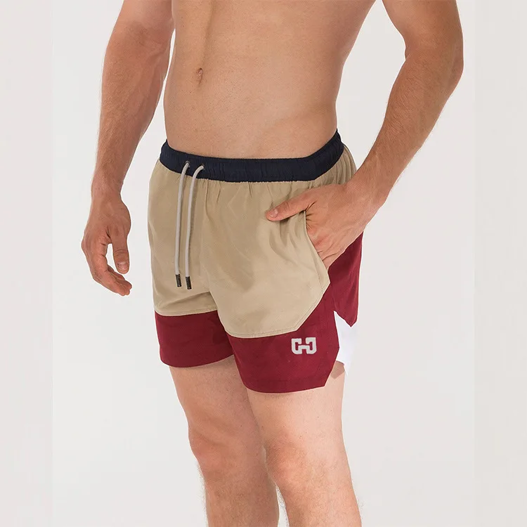 

Muscle Brother Fitness Sports Shorts Men's Trend Mixed Colors Beach Shorts Men's Casual Pants Summer