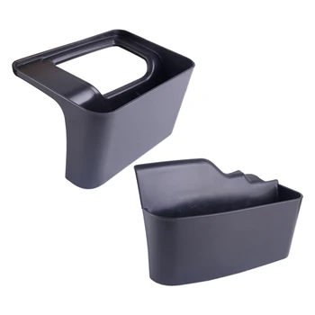 

beler NEW 2PCS Gear Shifter Storage Box Console Organizer Side Holder Manual Tray Pocket Fit for Jeep Wrangler JL JLU 2018 2019