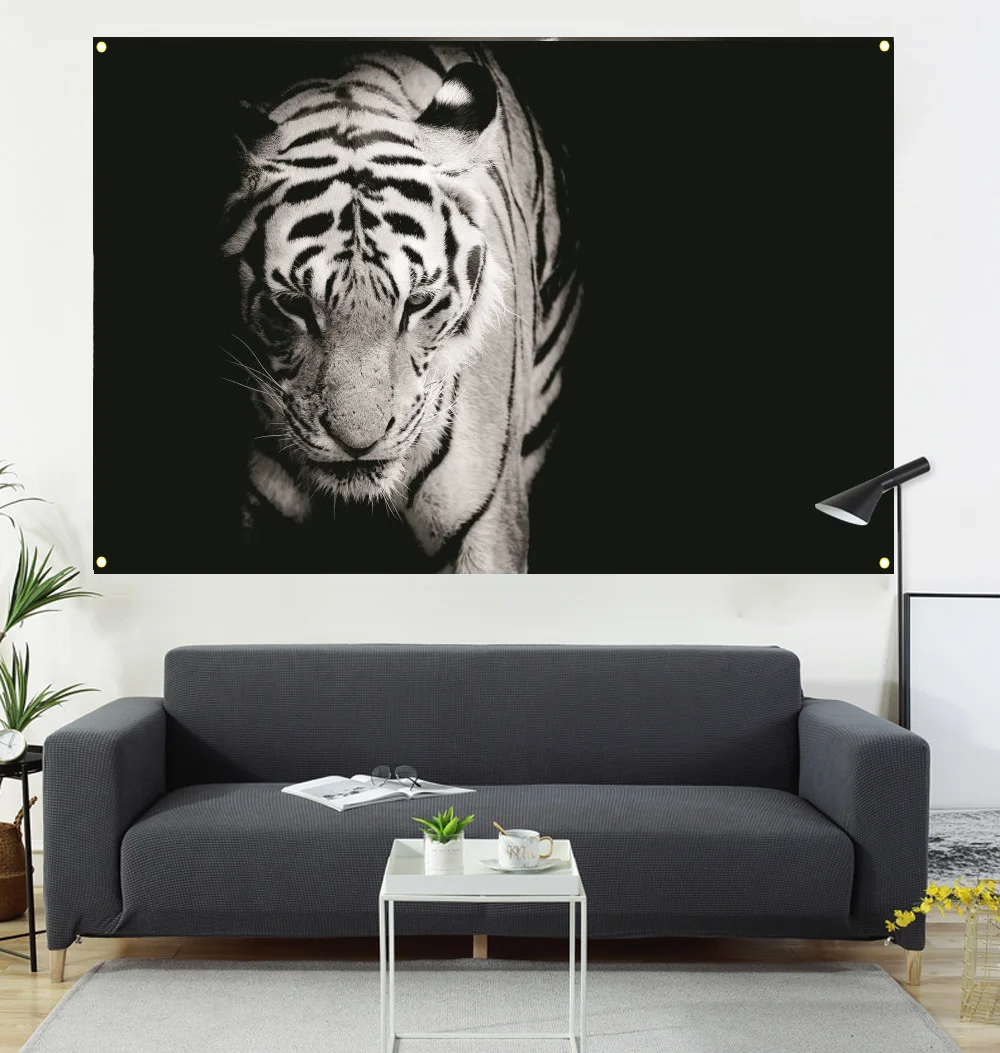 

Настенная картина с тигром, декоративная картина с тигром, фотография, баннер с тигром