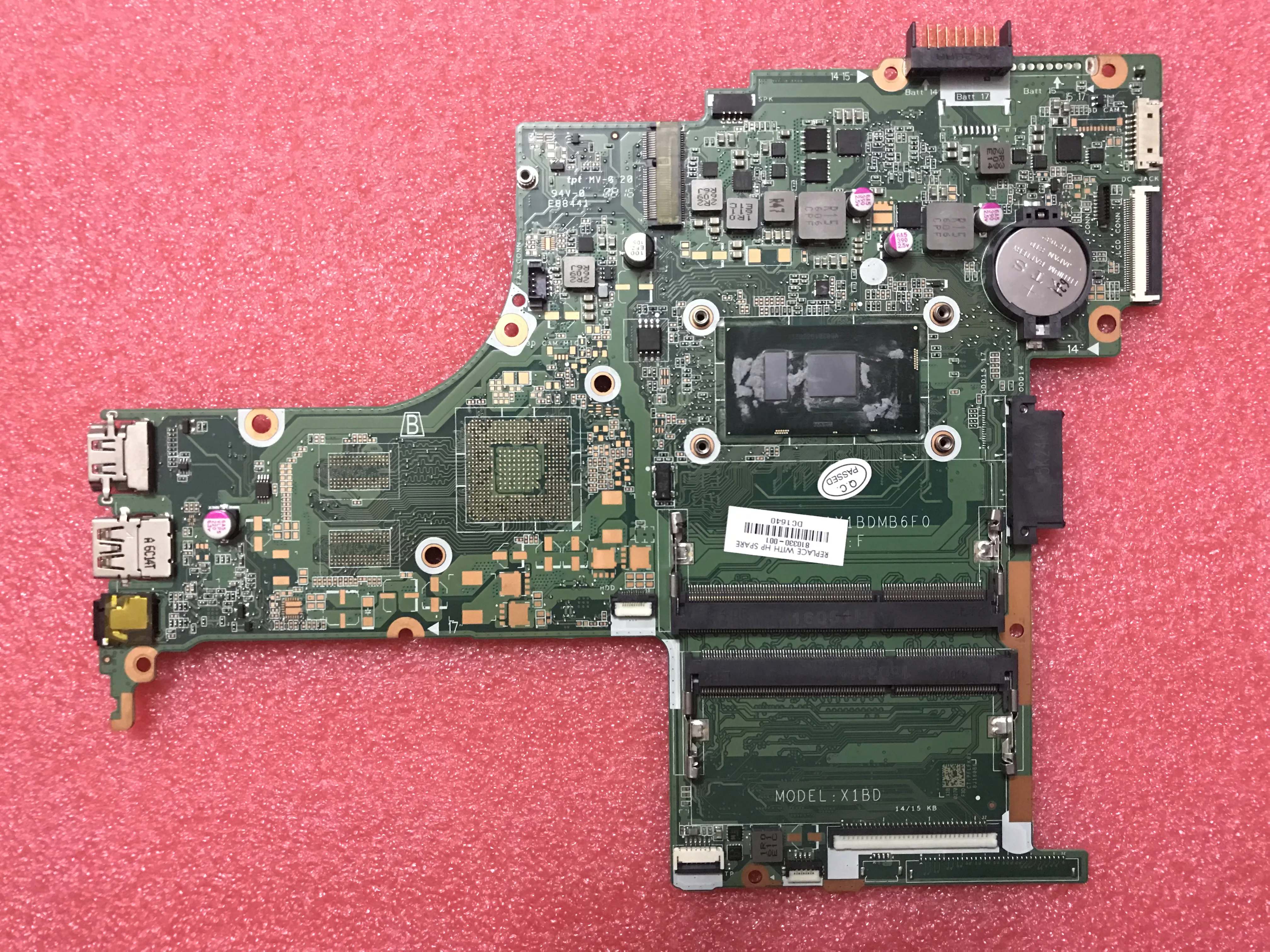 810330-001 810330-501 810330-601 для hp 14-AB серии Материнская плата для ноутбука I5-6200 ЦП DAX1BDMB6F0 Протестировано