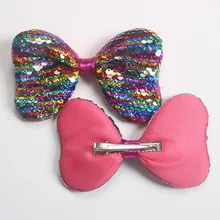 Детский головной убор повязка на голову 5 дюймов блестящая заколка-бабочка 13 цветов блестящая шпилька для волос с орнаментом аксессуары