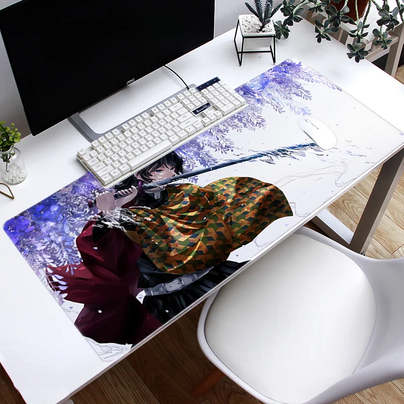 Mousepad MousePad Custom Washable Rubber Gaming Large Locking Edge Speed Office Computer Desk Mat Kimetsu No Yaiba | Компьютеры и офис