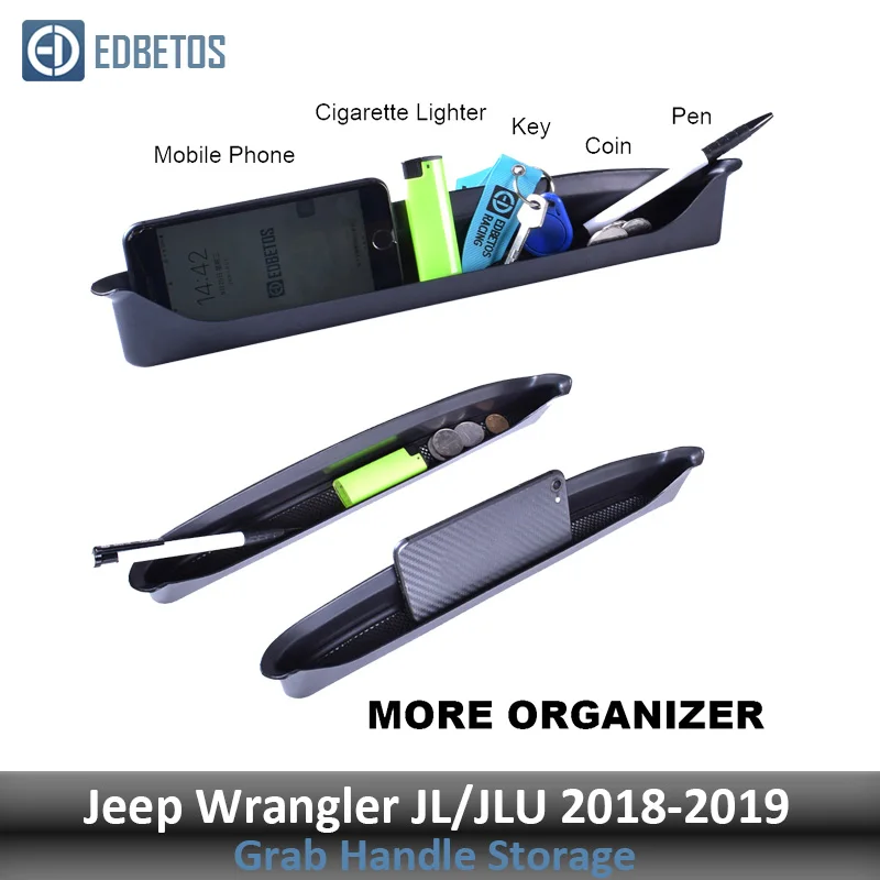 Поручень для хранения лоток для 2007- 20172018 Jeep Wranger JK JKU JL гладиаторы JT для Грузовиков Передний Органайзер Grabtray