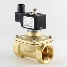 AC110V/220 V/380 V, DC12V/24 V, нормально закрытый Соленоидный клапан воды, латунные воздушные клапаны DN10 DN15 DN20 DN25 DN32 DN40 DN50
