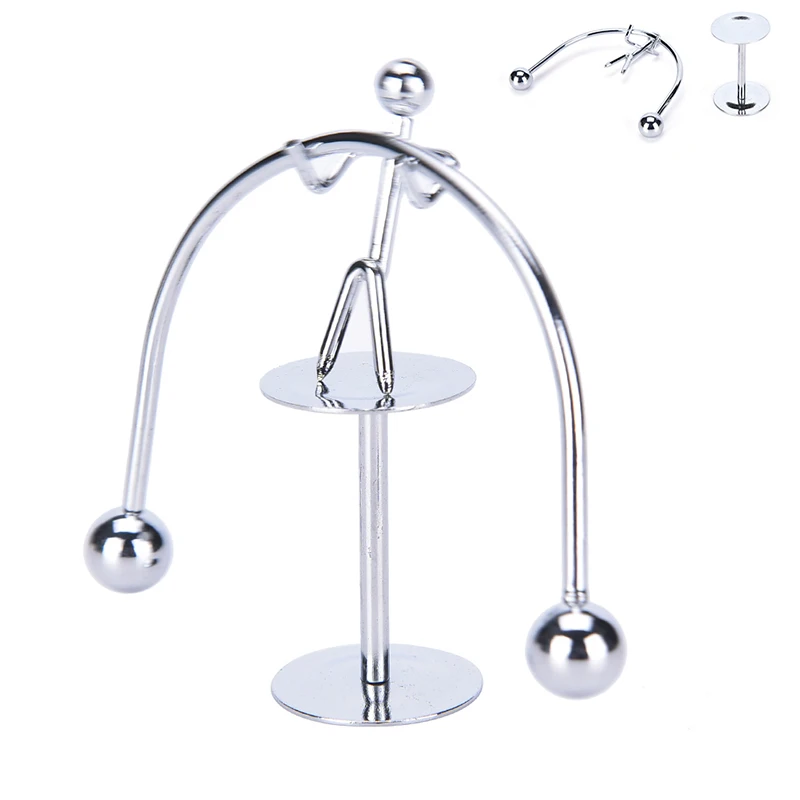 Kinetic Weightlifter Gadget Perpetual Motion Desk Art Toy Gift Office Decoration Balans Art Onderwijs Gadget Bureau Decor magic balancing toy