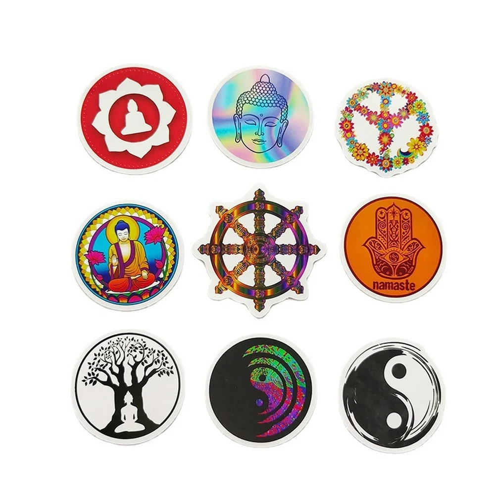Funny Buddha Stickers Waterproof Skateboard Luggage Guitar Laptop Phone Cartoon Buddhism Graffiti Sticker Kids Toy 50/100Pcs cartoon stickers graffiti stickers