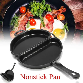 

Double Side Non Stick Coated Omelet Pan Folding Pan Kitchen Breakfast Skillet Frying Pan Skillet Omelette Maker Cooking Tool
