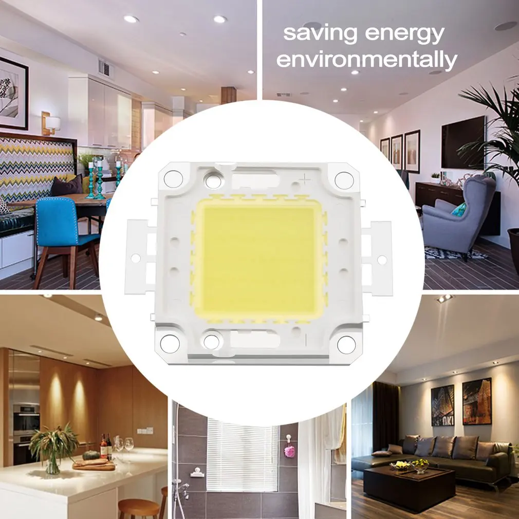 Description Picture 2 of itemLED COB lamp Bead 20W 30W 50W 220V IP65 Smart IC No Need Driver DIY Flood light Led Bulb Spotlight Outdoor Chip Lamp Brightest
