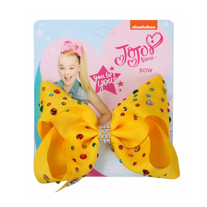 1 шт. 5 дюймов JOJO SIWA BOWS заколка для волос малышей большой бант зажим ручной работы с