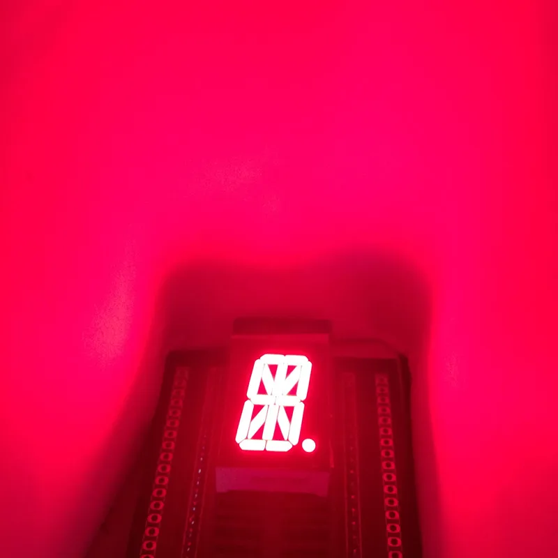 10 шт. светодиодный дисплей 16 сегментный дисплей красный светодиодный дисплей 0," 27,7x20 мм общий анод 1 цифра светодиодный модуль дисплей 16 сегментный 18 pin
