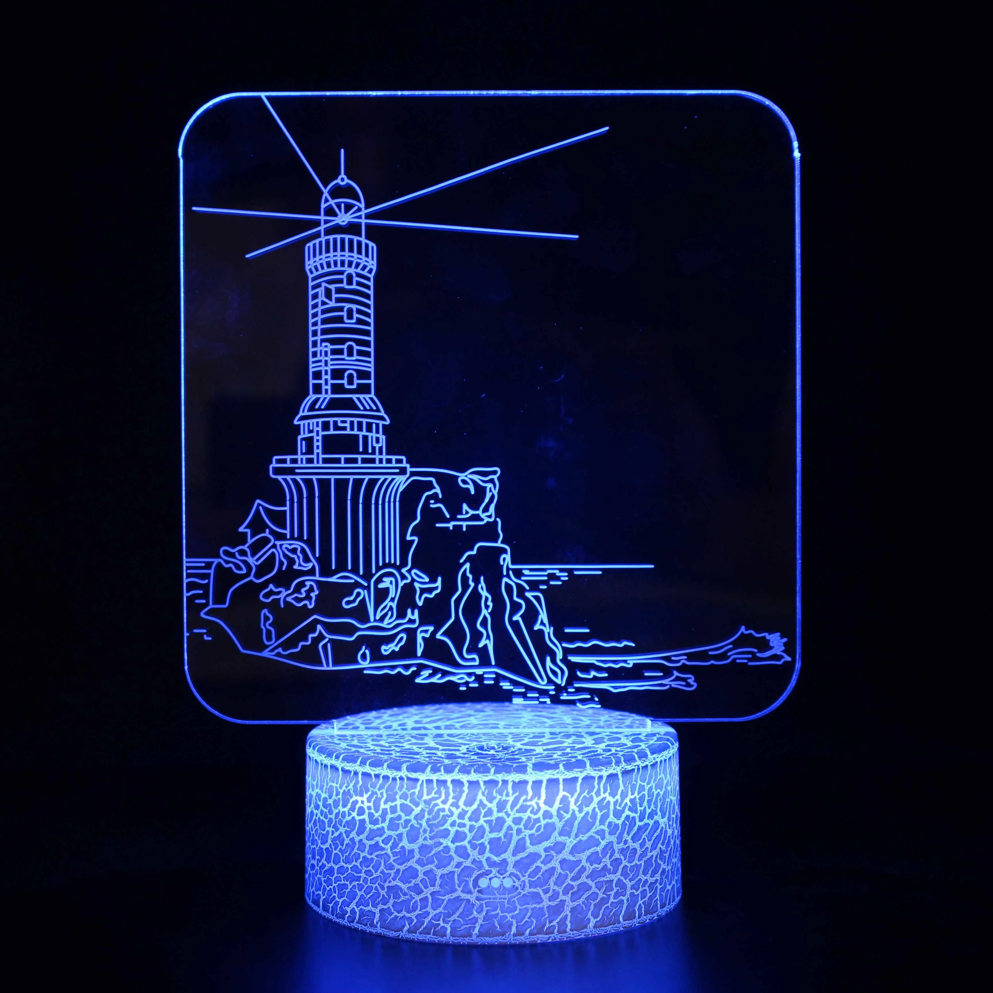 

DLMH Night LED Lights Novelty 3D lamp Cute Toy Gift 7 ColorCartoon Atmosphere Lamp For Children Kids Room