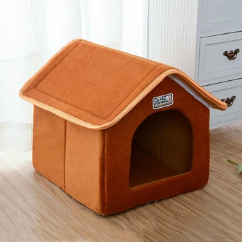 

New Pet Dog Bed & Sofa Warming Dog House Soft Dog Nest Winter Kennel For Puppy Cat Plus Size Small Medium Dogs Pet House 4 Color