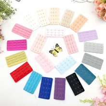 3 шт., женские расширители для бюстгальтера, яркие цвета, 3 ряда, 5 крючков, застежка, ремень, нижнее белье, удлинение пряжки, швейные инструменты, аксессуары для интима