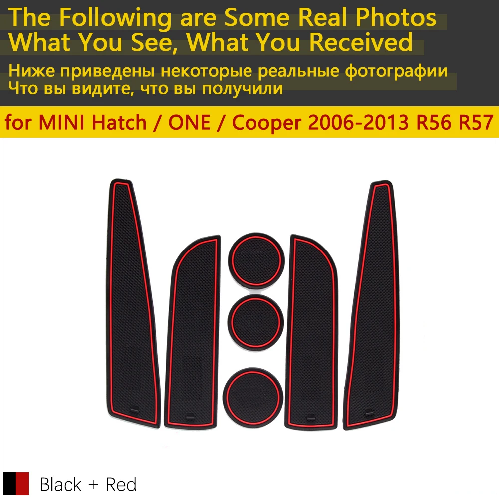 Противоскользящий резиновый коврик для BMW MINI R56 R57 Hatch ONE Cooper S 2006~ 2013 аксессуары коврик для телефона 2012