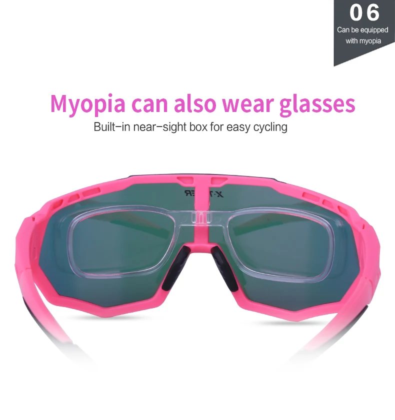 X-TIGER Women Polarized Cycling SunGlasses MTB Bicycle Cycling Eyewear Ciclismo Cycling Glasses Mountain Racing Bike Goggles
