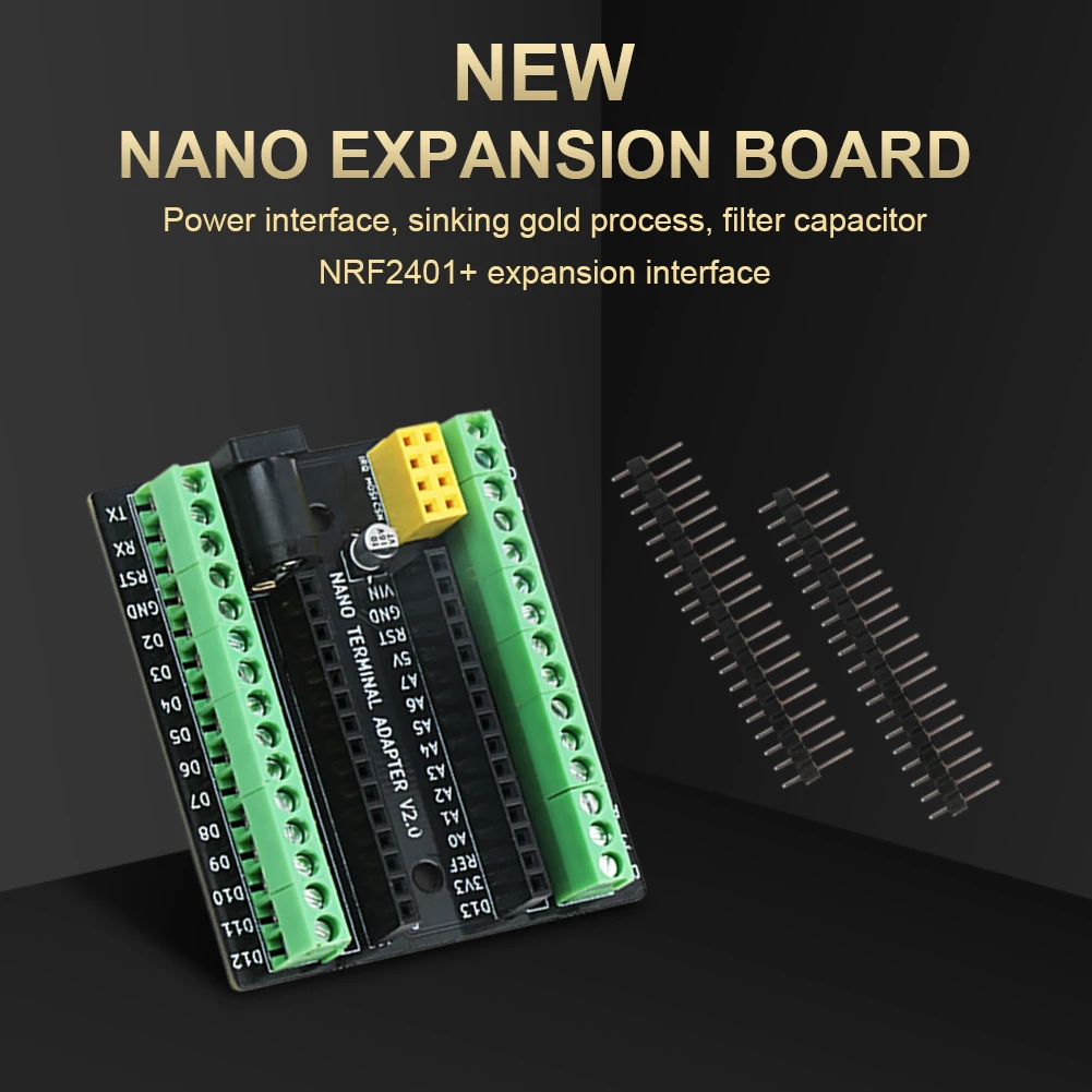 Nano V3.0 AVR DC NRF2401 Screw Terminal Expansion Adapter Board For Arduino 