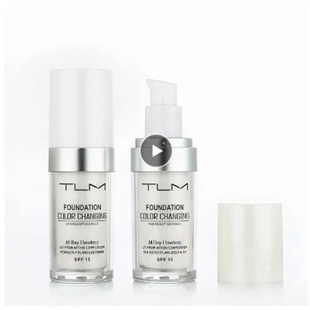 

TLM 30ML Magic Color Changing Liquid Foundation Makeup Base Nude Face Cover Concealer Long Lasting Makeup Skin Tone Foundation