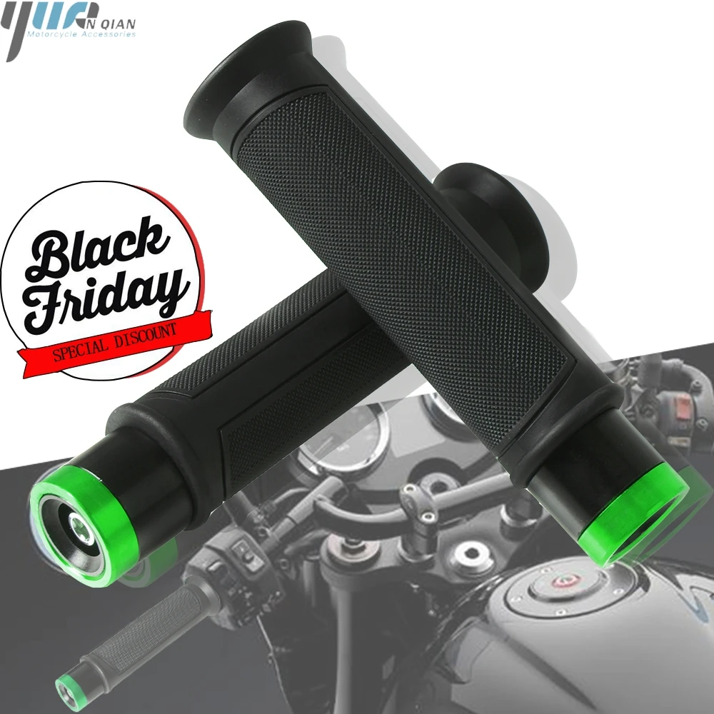 1 компл. 7/8 &quot22 мм ручки мотоцикла Руль захват резина для KAWASAKI H2 Street Ninja 300 400 250 ZX-6R