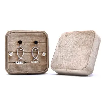 

Velvet Ring Box Square Jewelry Box Valentine's Day Ring Box With Detachable Lid Q0KE
