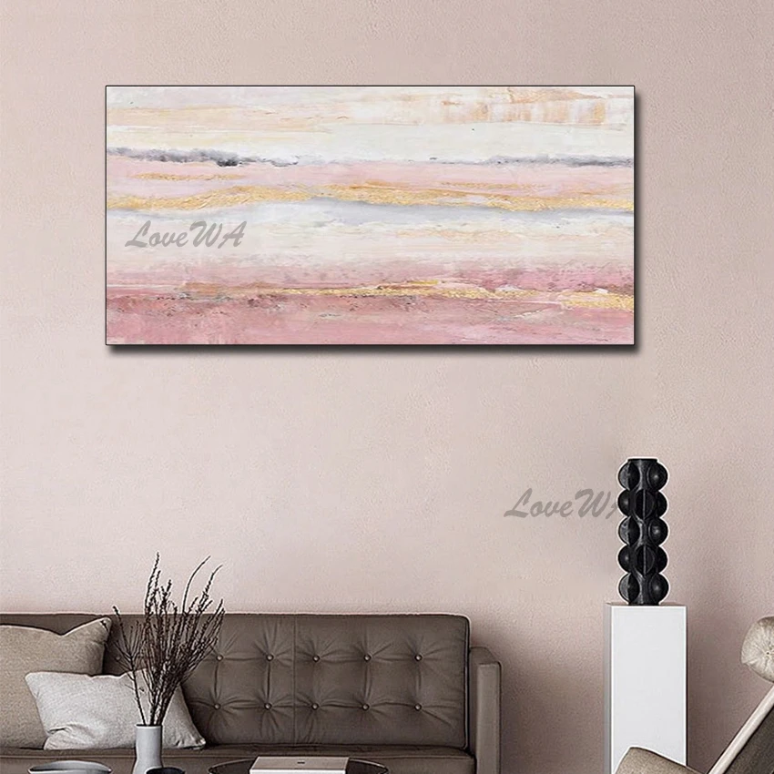Love Wall Art ручная работа масляная живопись на холсте Современные Абстрактные пейзажные картины Настенные рисуки для гостиной украшения дома