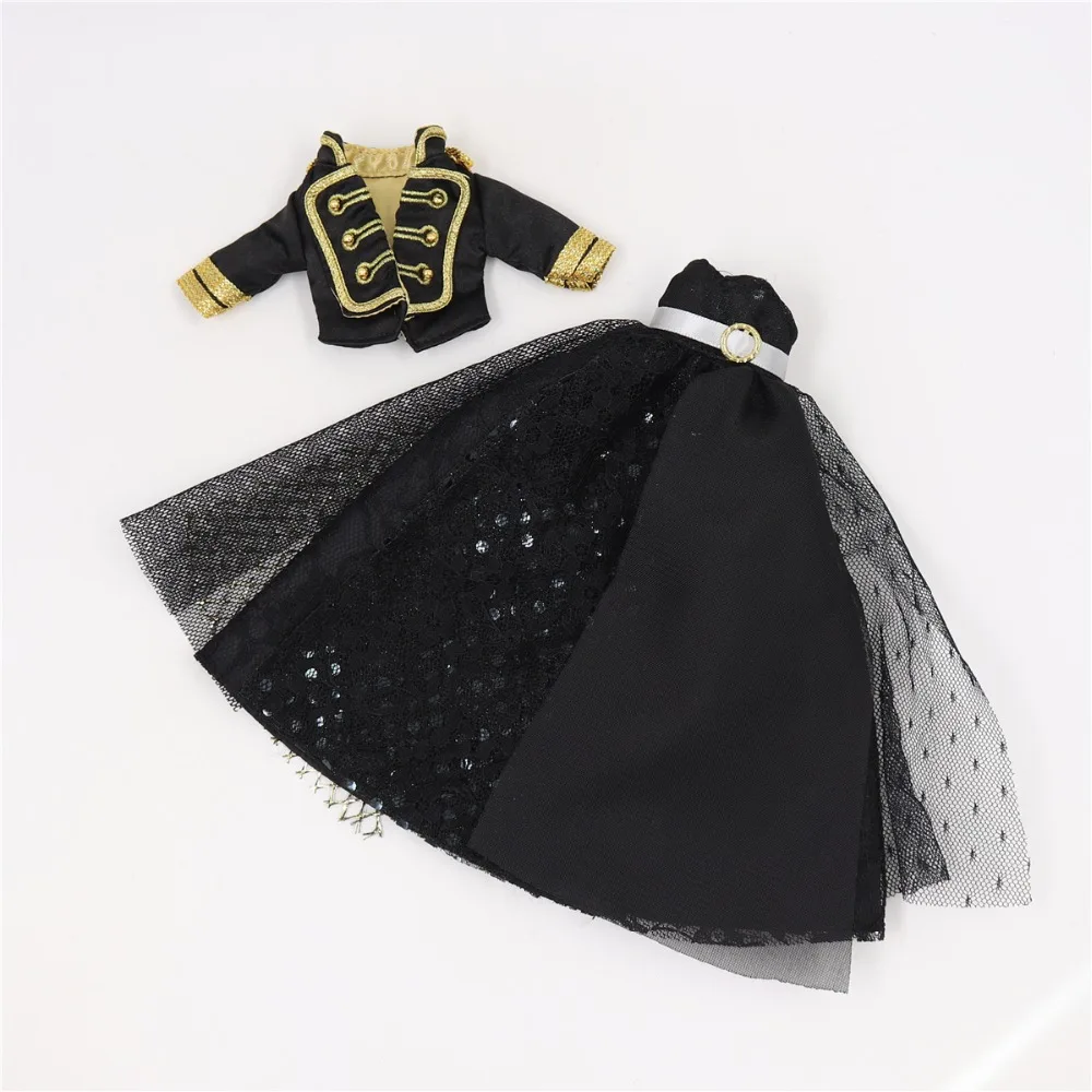 Blyth doll icy bjd наряды Готический цыганский стиль черный костюм только одежда без куклы