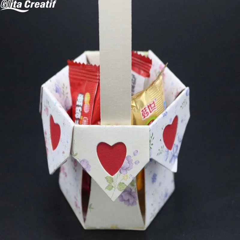 Новая 3D коробка штампы для скрапбукинга DIY бумажная крафт-карта декоративная коробка для конфет вырубка-вырубка металла для скрапбукинга