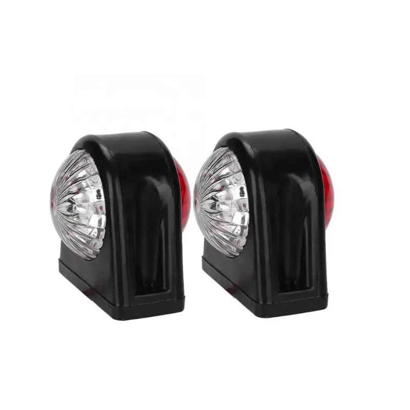 2 x 8LED габаритный светильник, боковой габаритный светильник, автомобильный грузовик, прицеп, белый, красный