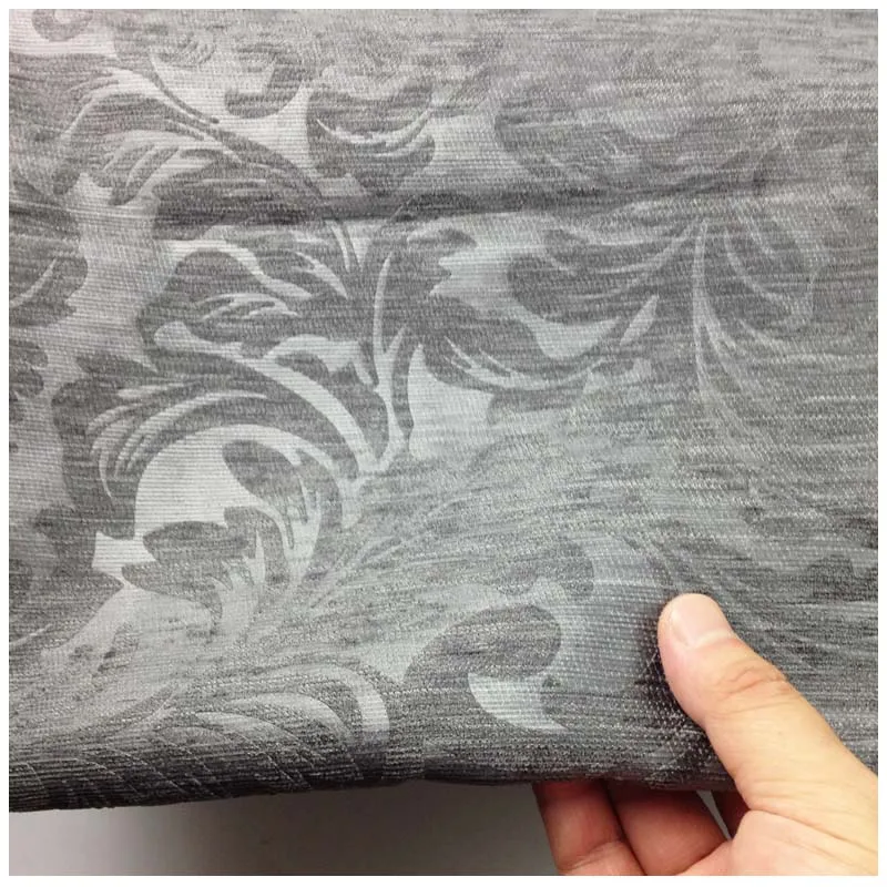 Gray Chenille Embossed Blackout Curtain Fabric,diy Sofa Chair Sewing