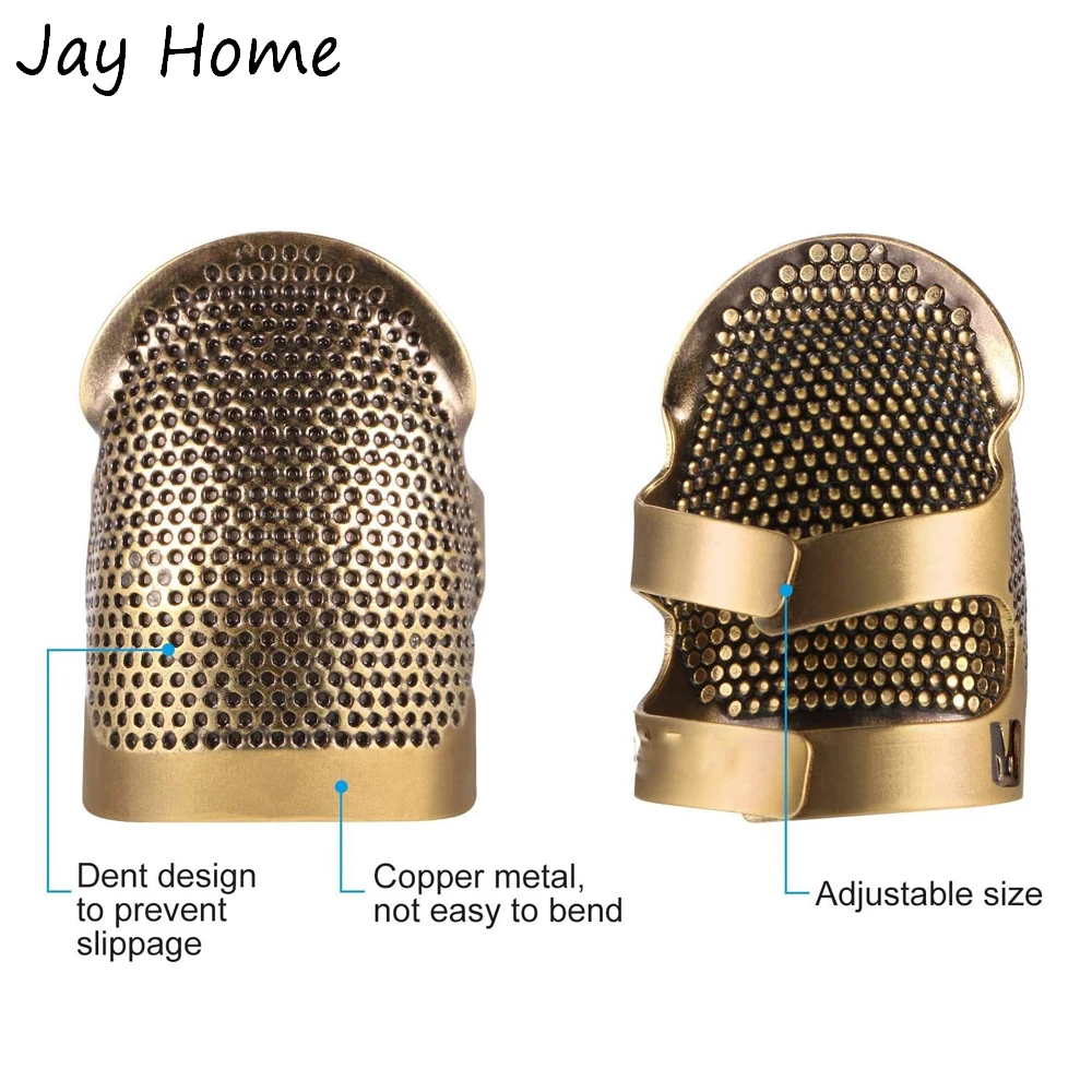 Thimble Pads, Round Gold Hand Made Thimble Top Force DIY Crafts Size For  Sewing For Repairing